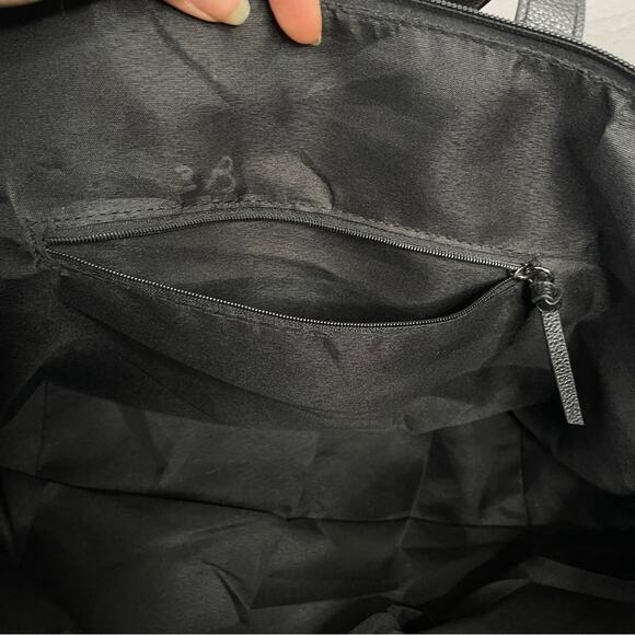 BOTKIER NEW YORK Black Zip Top Bag Purse Large Nylon Tote Handbag Basics Office - Picture 7 of 9